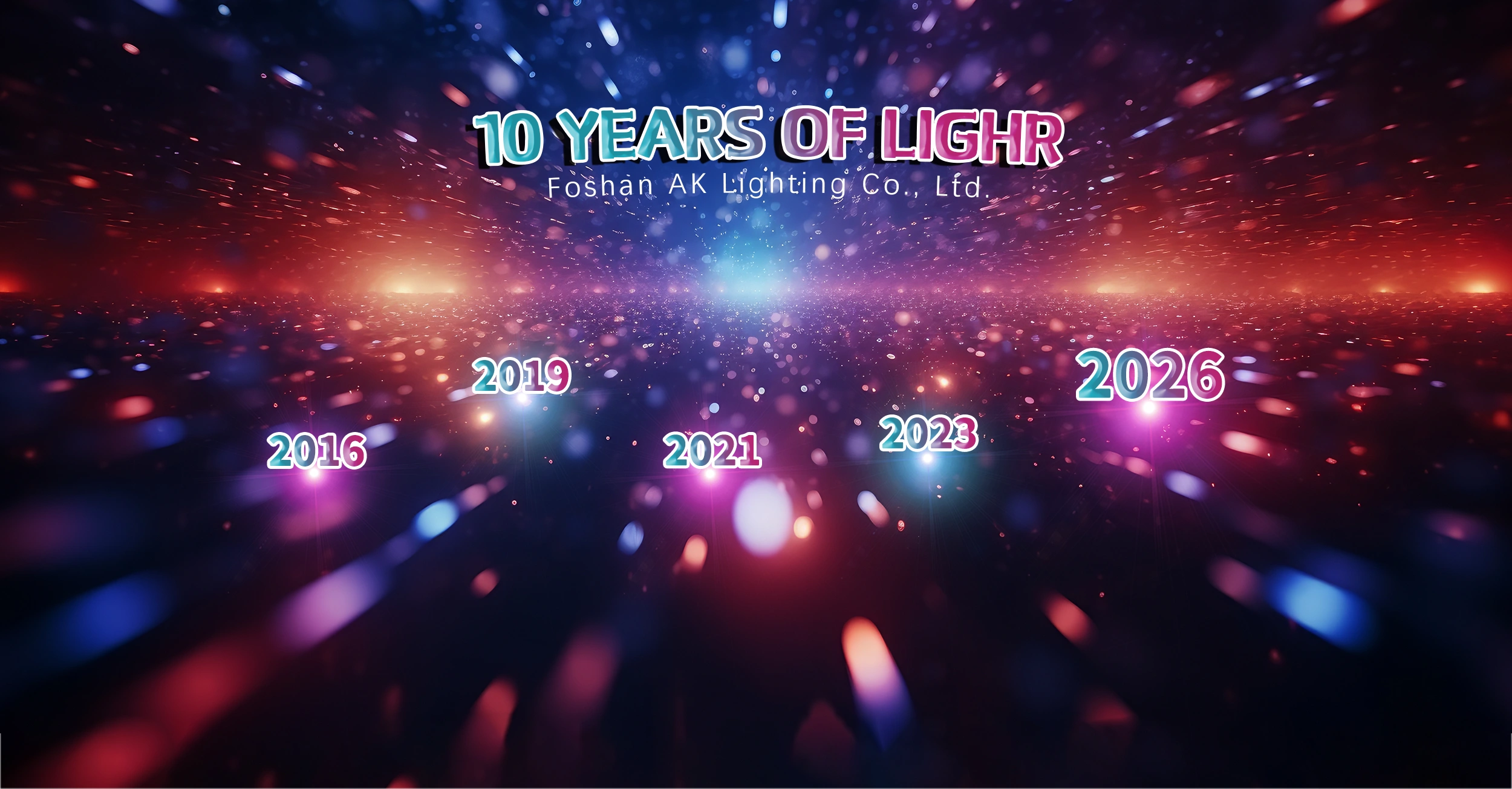 Proveedor de luces de escenario LED de China desde 2016